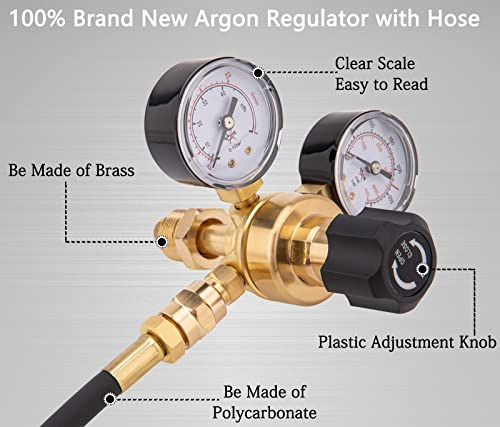 Reguladores De Argón Y Co2 Cga580, Manómetros De Argón, Regu