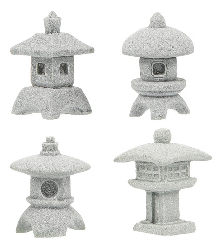 , Casa Con Forma De Estatua De Pagoda China, 4 Piezas ,