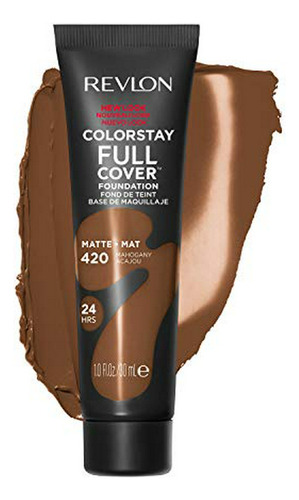 Revlon Colorstay Full Cover Base Mate De Larga Duración, Maq