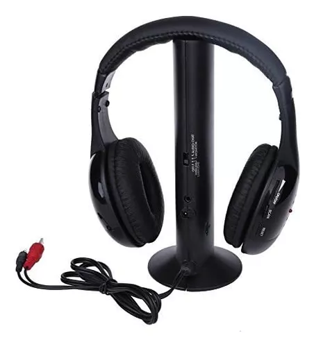 AURICULARES INALAMBRICOS 5 EN 1 30 MTS RADIO FM TV PC MP3 RF