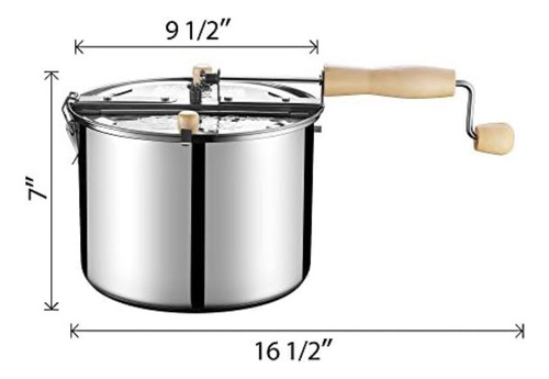 Great Northern Popcorn Popper De Palomitas De Maíz De Acero