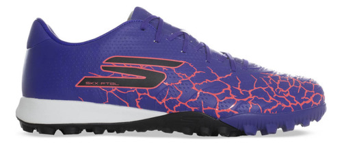 Botines Skechers Skx 1.5 Youth Tf Jr Niños Fútbol Púrpura