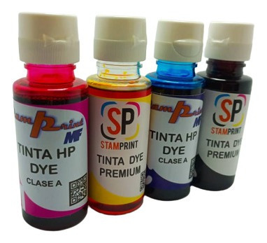 Tinta Dye Para Impresora Hp 100 Ml Colores Clase A
