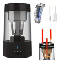 Comprar Sacapunta Eléctrico Automático Totalmente Afilador de Lápices Recargable Usb para Niños Escuela Oficina Artista Sacapuntas Rápido 6-8 mm Afilador Lápiz 3 Punta Ajustable Mano Libre y Parada Papeleria