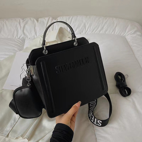 Moda Color Sólido Tote Bag Una Bolsa De Hombro