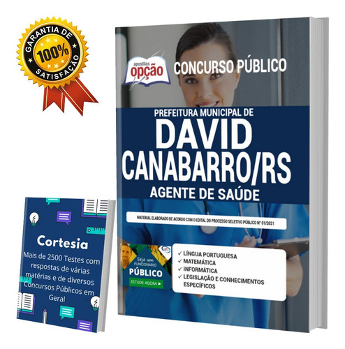 Apostila Concurso David Canabarro Rs - Agente De Saúde