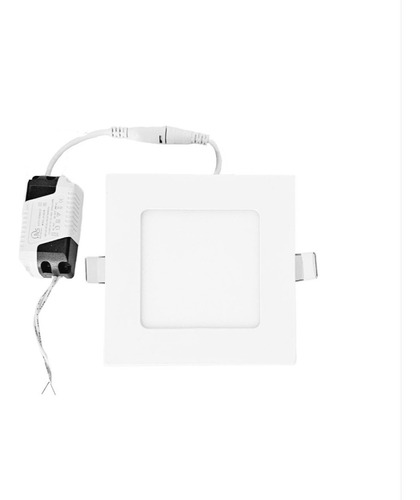 Foco Panel Led Embutir Cuadrado  6w 3200k