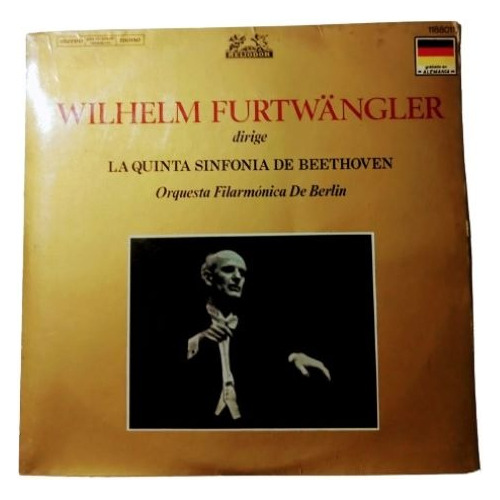 Disco Vinilo 5* Sinf.  Beethoven W. Furtwangler O. F. Berlin