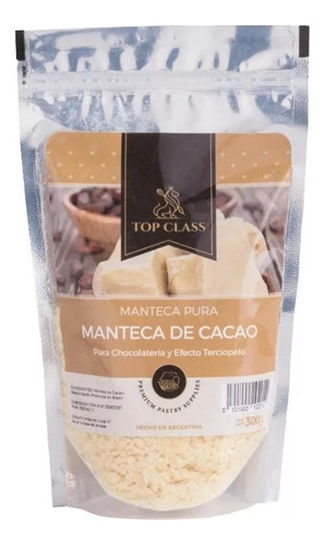 Manteca De Cacao 300 Gr Pura 100% - Top Class