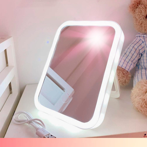 Espejo Táctil Con Luz Led Para Maquillaje Hd 3 Niveles