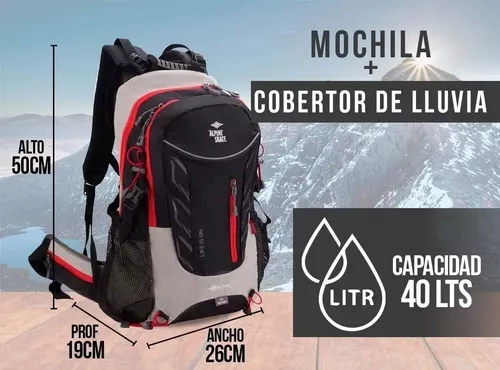 Mochila Mochilero Trekking 50 Litros Espalda Rigida Cobertor