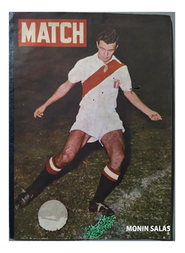 Revista Match 1957 - Monin Salas - Futbol Peru