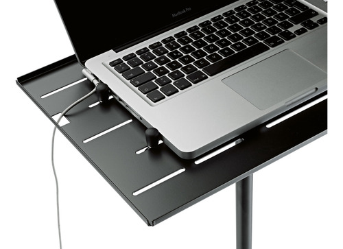 Imagen 2 de 4 de Atril Para Notebook K & M 12185-000-55 Negro