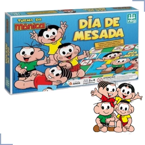 Jogo Dia de Mesada Turma da Mônica, Nig Brinquedos