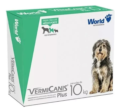 Vermicanis Plus 800mg C/4 Comprimidos Vermifugo 10kg - World