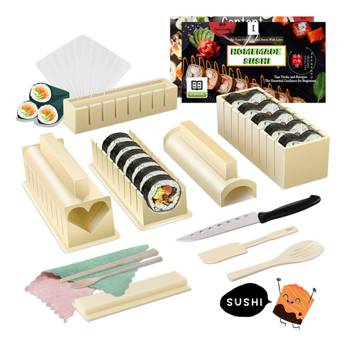 Kit Para Hacer Sushi 16 En 1 Edición De Lujo Juego Para Hace