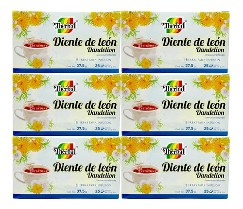 Té Diente De León 25 Sobres Therbal (6 Cajas)