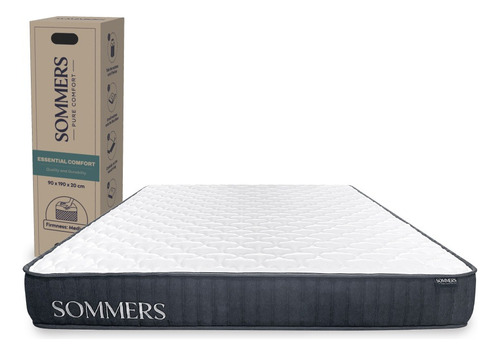 Colchón Super King Comprimido 200x200x20cm Essential Sommers