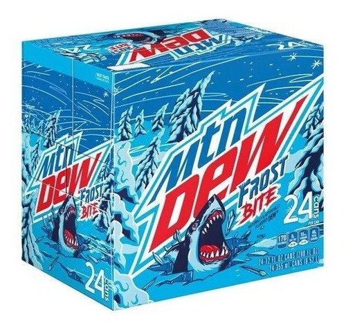 Mountain Dew Frost Bite 24 Latas De 355 Ml. Importado