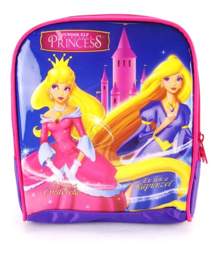 Lancheira Cinderela Rapunzel Princesas Junior Elf La31003pr
