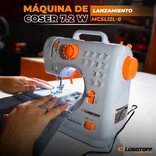 Imagen 5 de 10 de Máquina De Coser Recta Lusqtoff Mcs12l-8 Pedal Reversa