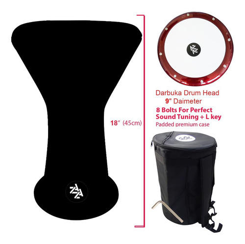 Darbuka Sombaty Horizon Zaza Percussion De 18 Pulgadas Estil