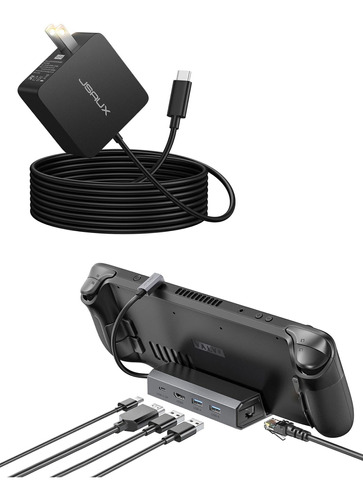 Steam Deck Cargador Usb-c 45 Estacion Acoplamiento