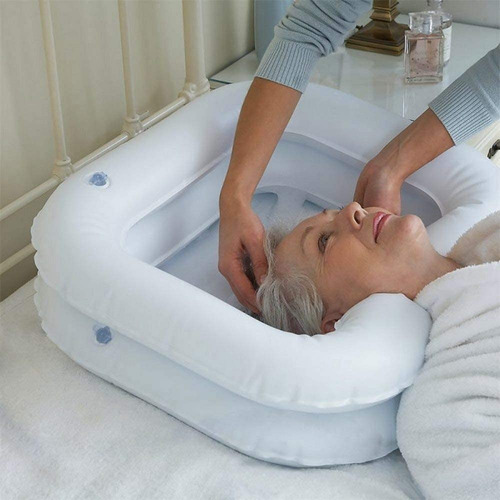 Ducha Portátil Lavacabezas (60x53x25 Cm) | Lavabo Cabello Color Blanco