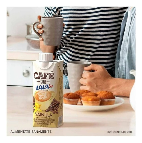 10 Pzas Café Con Leche Lala Vainilla 330 Ml