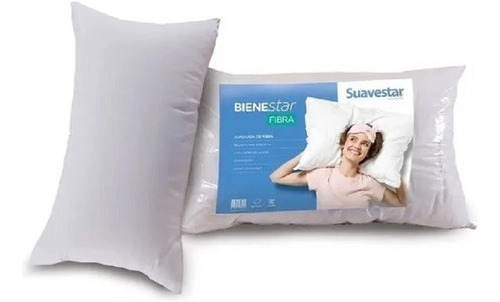 Imagen 3 de 10 de Combo 2 Almohadas Suavestar Bienestar 70 X 40 Lavable