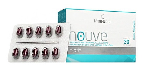 Nouve Biotin 30 Cápsulas Mantecorp Skincare