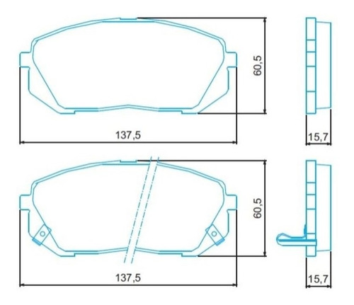 Pastilha Freio Dianteiro Hyundai Ix30 2.0 10/ Jurid Hq2295a