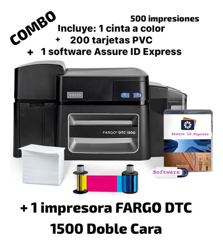 Impresora De Carnet A Color Doble Cara Fargo Dtc1500