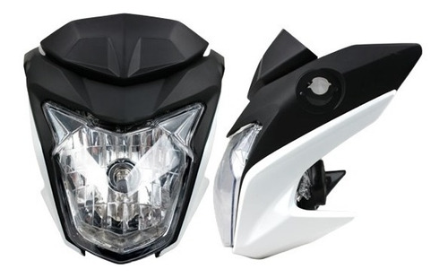 Faro Cbx250 Delantero Con Mascara Blanco Para Moto 