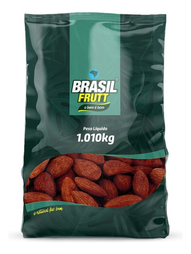 Amêndoa Defumada Sem Glúten Pacote 1,010kg Brasil Frutt