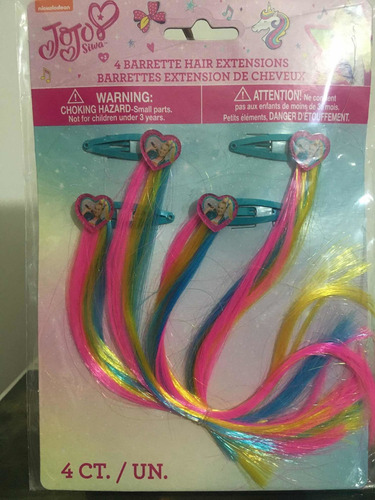 Ganchos Extensión Multicolor Jojo Extensiones De Pelo 4pzas