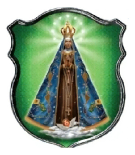 Emblema Alto Relevo 3d Em Escudo Nossa Senhora Aparecida