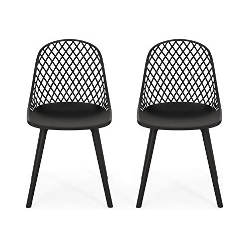 Delora Outdoor Dining Chair (set Of 2), Black