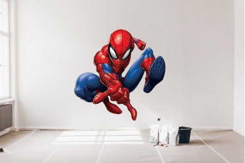 Vinilo Adhesivo Decorativo Pared Spiderman 98cms Full Color