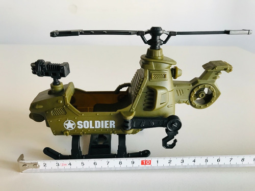 Imagen 5 de 7 de Helicoptero Con Soldado De Guerra Figura Accion Articulado