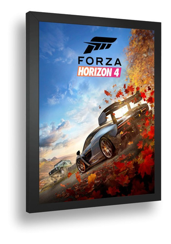 Quadro Poste Forza Horizon 4 Classic Corrida Retro Moldur A3