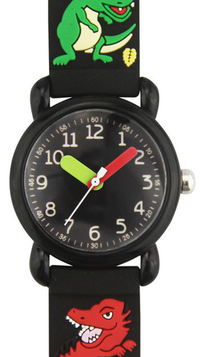 Reloj Para Niños Con Patrón De Dibujos Animados Correa De P