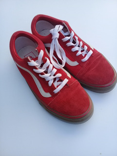 zapatillas vans rojas
