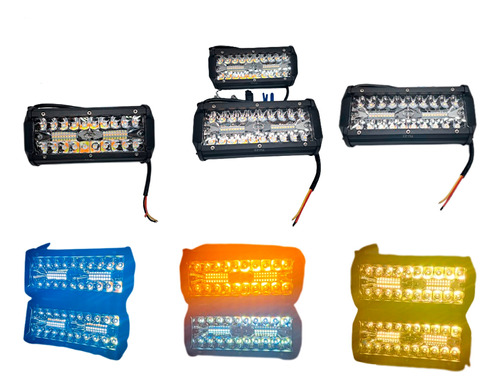 2 Exploradoras Led Alta Intensidad 40 Led Bicolor 12000 Lm