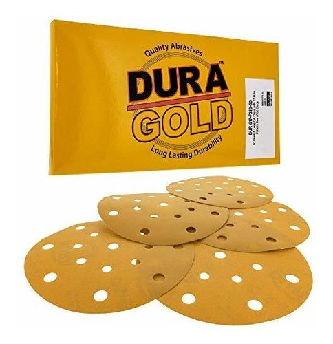 Dura-gold Premium Discos De Lija Dorados De 6 Pulgadas - Gra
