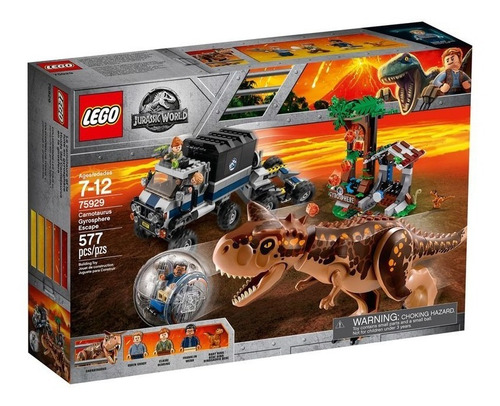 Lego Jurassic World A Fuga Da Girosfera Do Carnotauro 75929