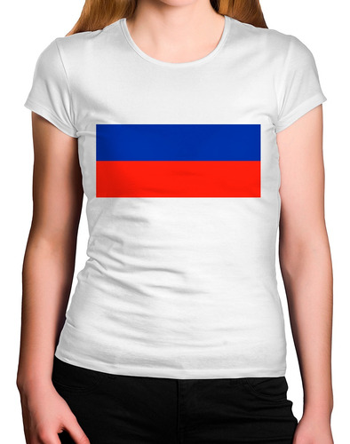 Camiseta Feminina Pais Russia Bandeira