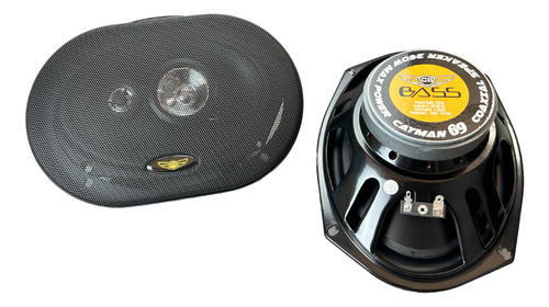 Par Bocinas Coaxiales Cayman69 Dbbass 6x9puLG 100w Rms Color Negro