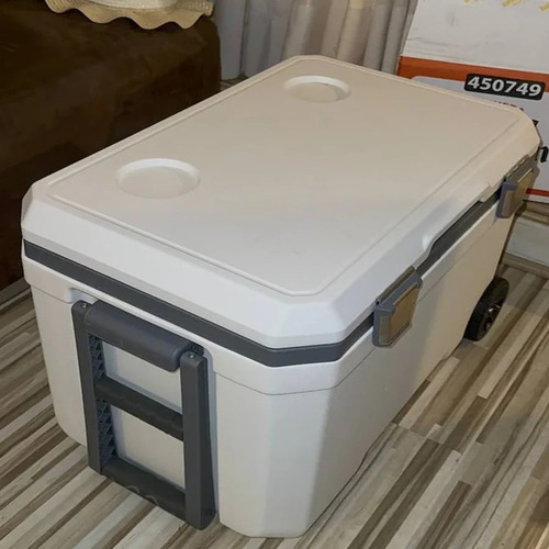 Cooler Nevera De 45lts Portatil Hielera Con Ruedas Camping