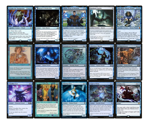 Baraja Del Comandante Del Mago - Azul Mono - Edh - 100